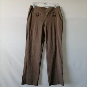 Style & CO Women's Brown Stretch Comfort Waist Straight Leg Jegging Size L